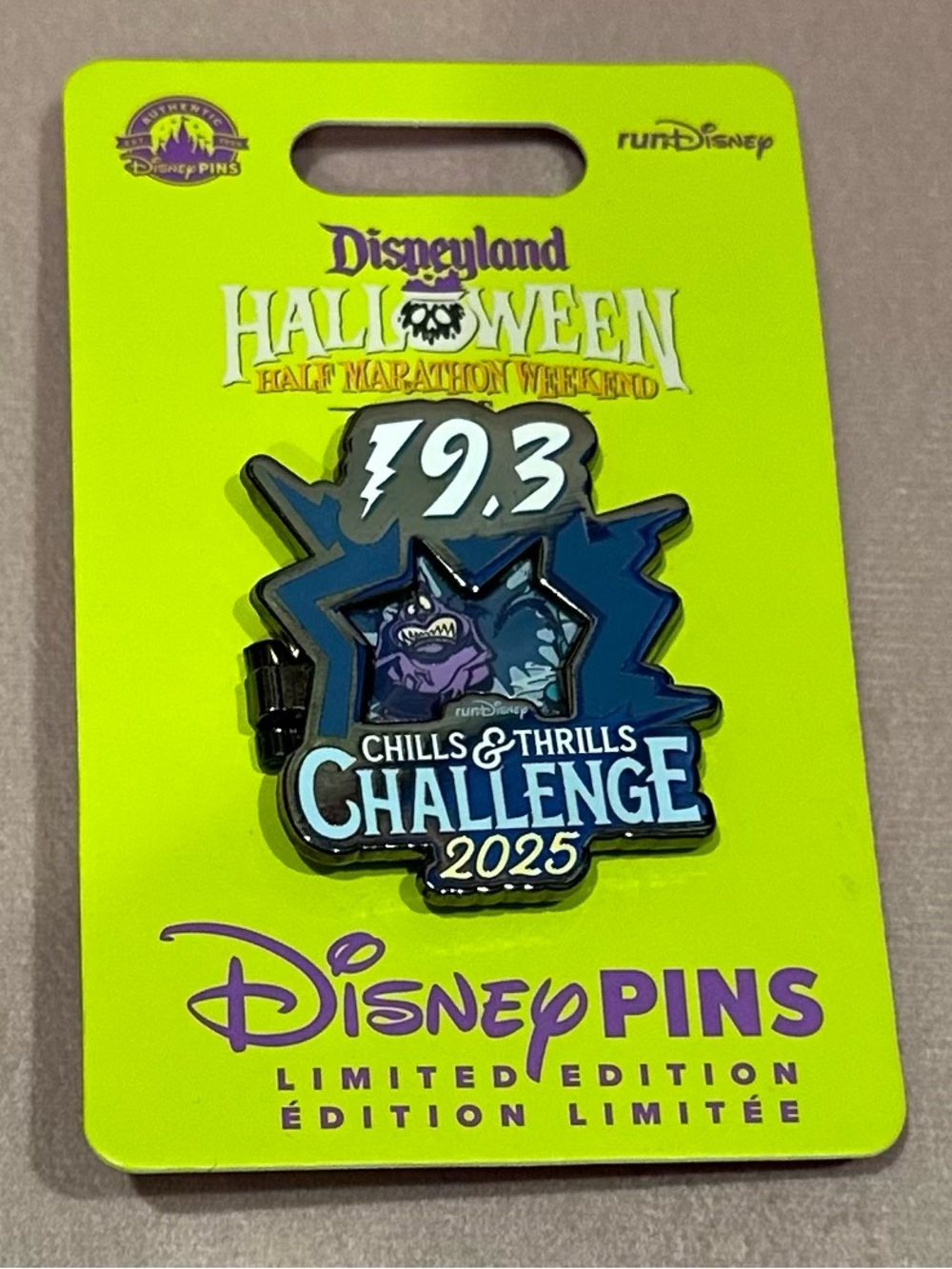 RunDisney Halloween Half Marathon Challenge 2025 Pin